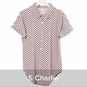 Lularoe Charlie Button Down Top - Size Small
